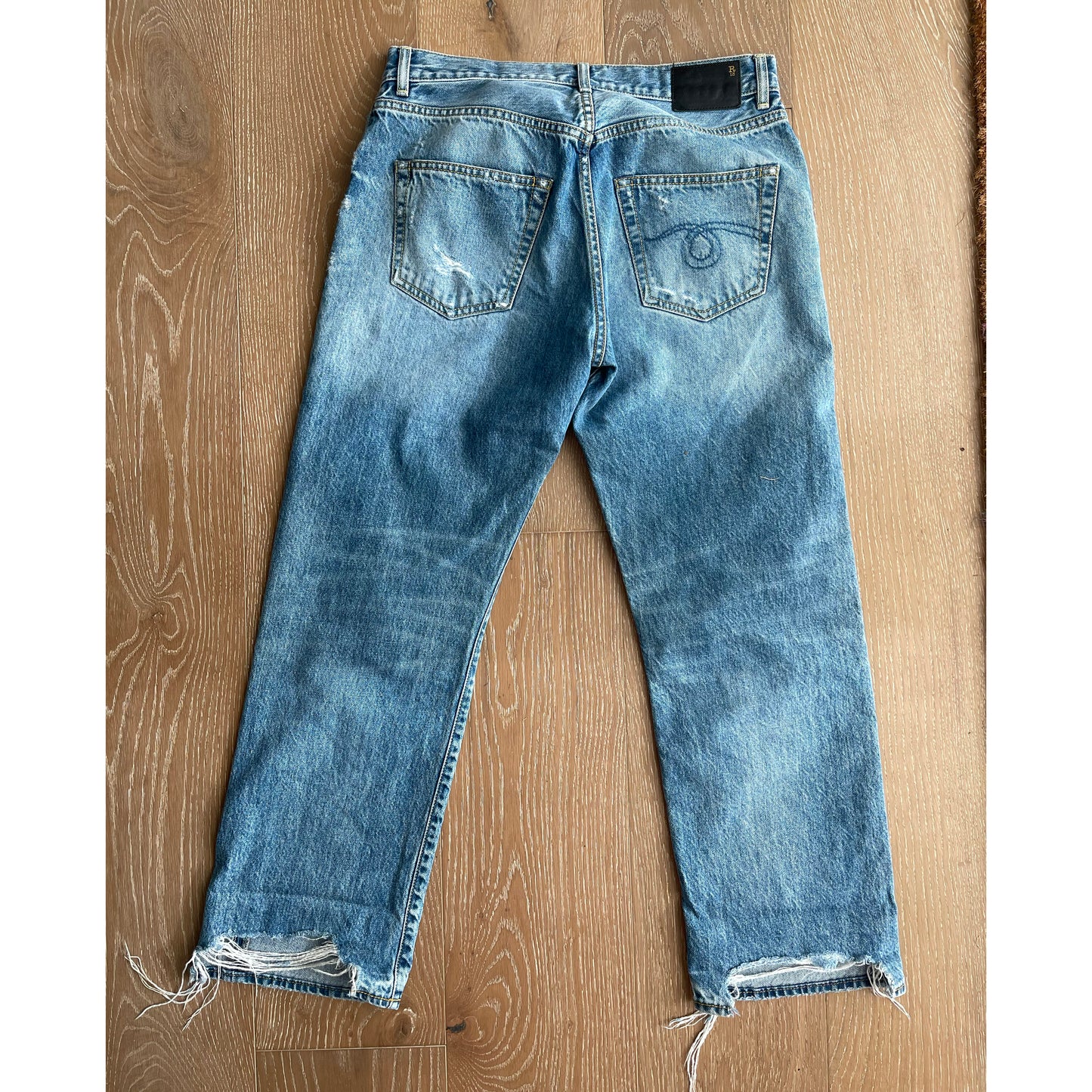 Jean Boyfriend R13 en Bleu Bain, taille 26 (convient au 27/28)