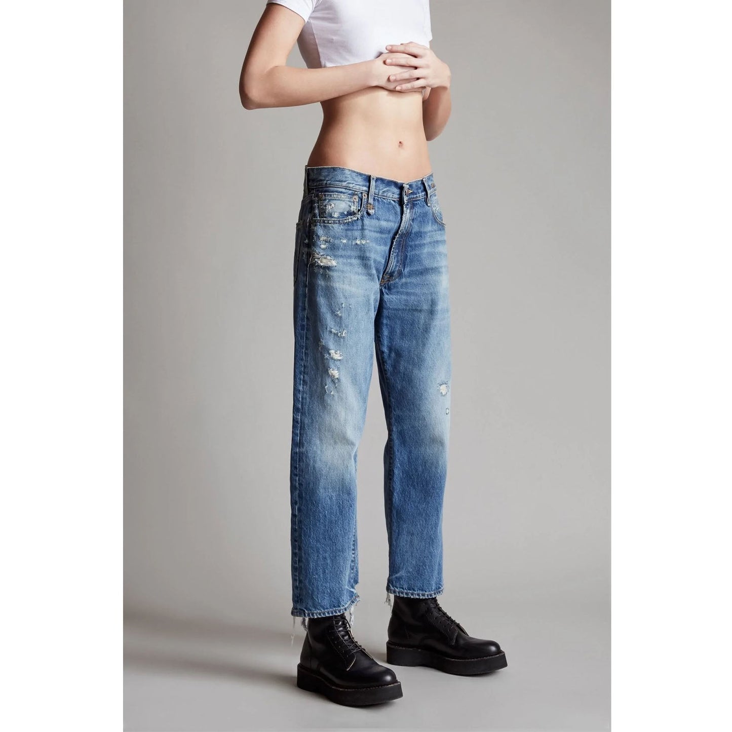 Jean Boyfriend R13 en Bleu Bain, taille 26 (convient au 27/28)