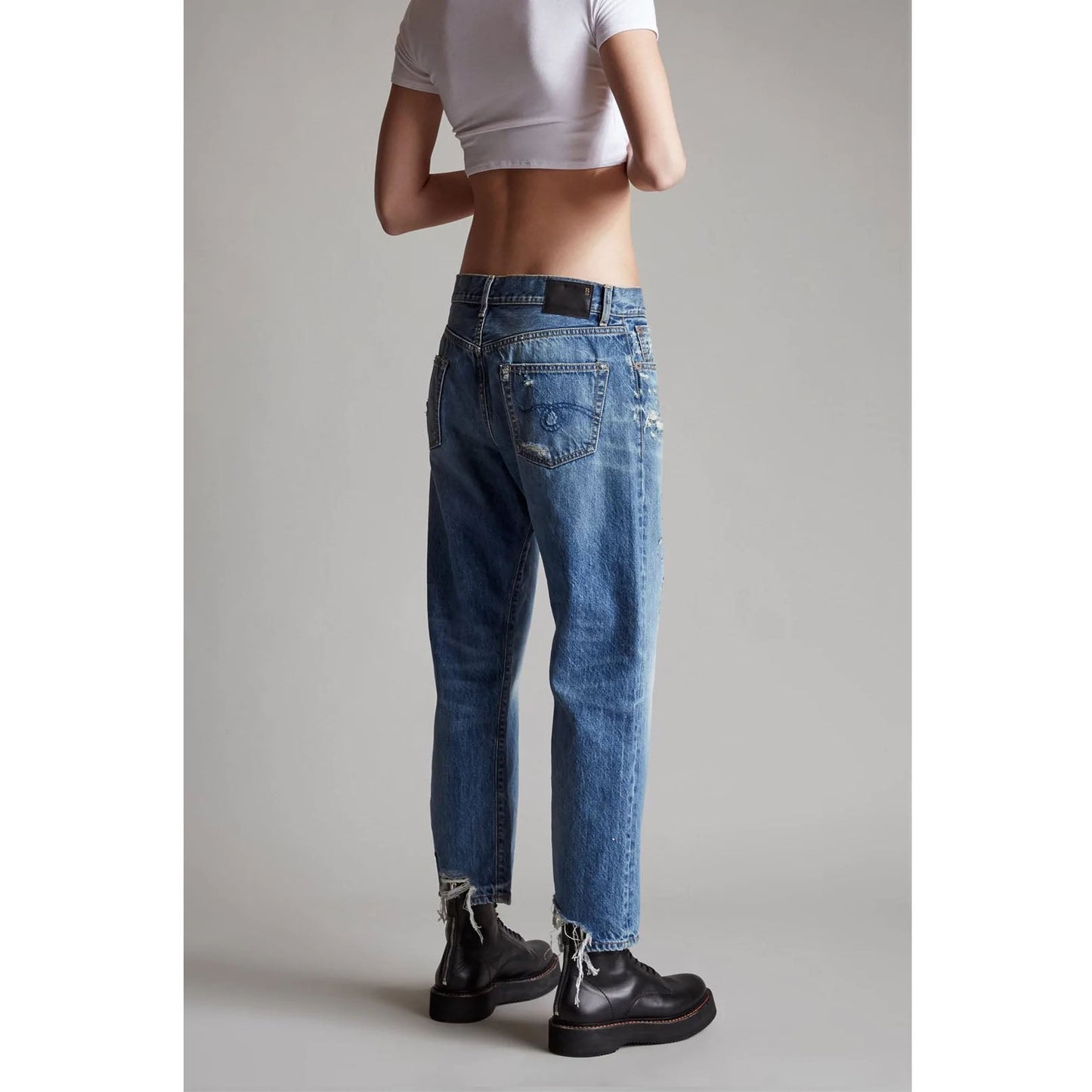 Jean Boyfriend R13 en Bleu Bain, taille 26 (convient au 27/28)