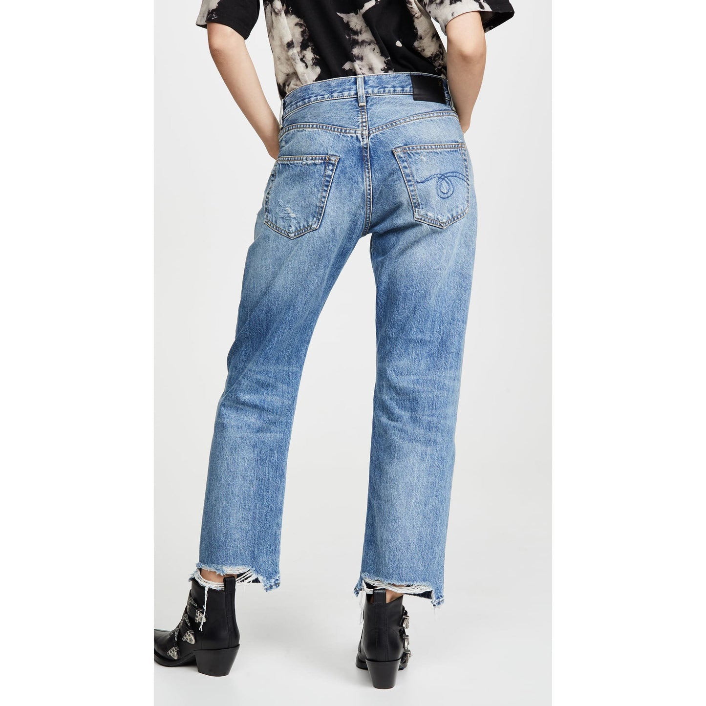 Jean Boyfriend R13 en Bleu Bain, taille 26 (convient au 27/28)