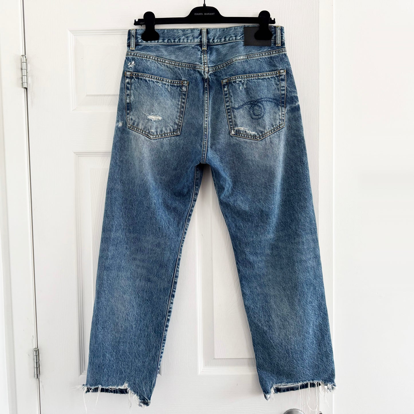 R13 Boyfriend Jean in Bain Blue, size 26 (fits like 27)