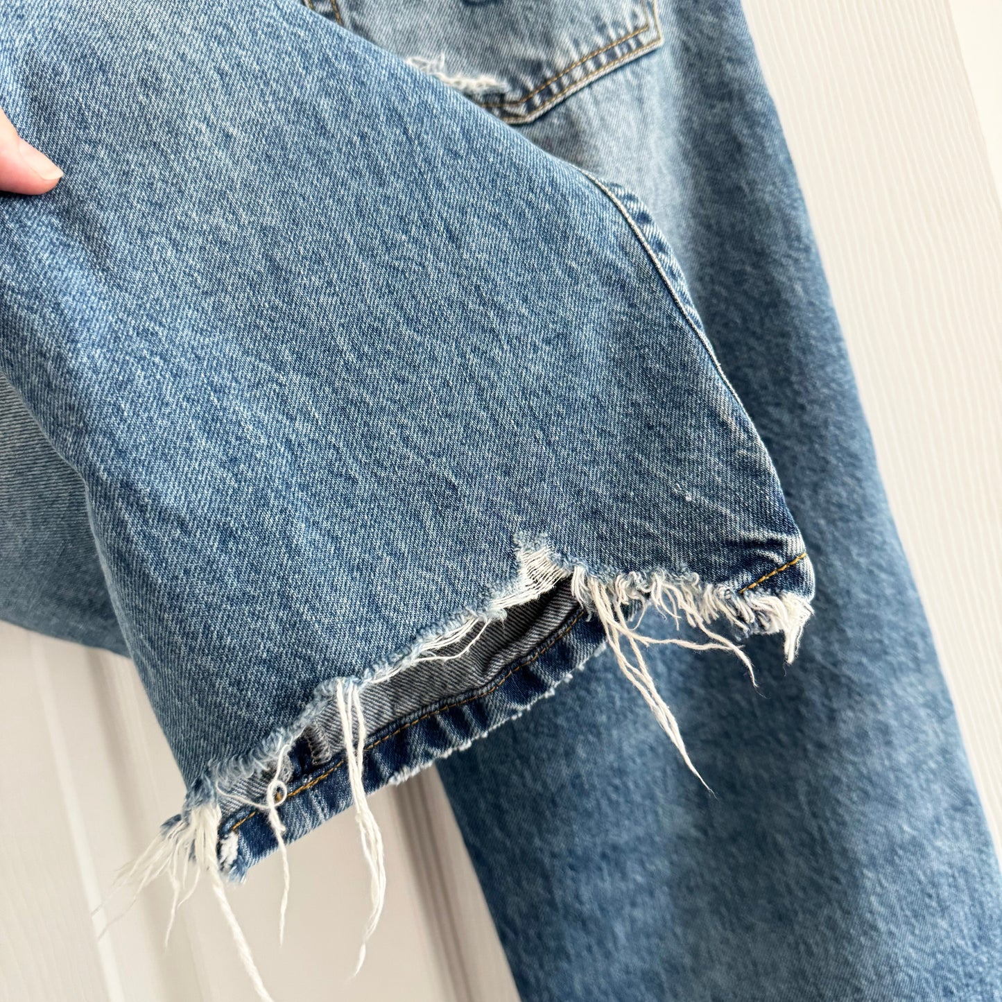 R13 Boyfriend Jean in Bain Blue, size 26 (fits like 27)