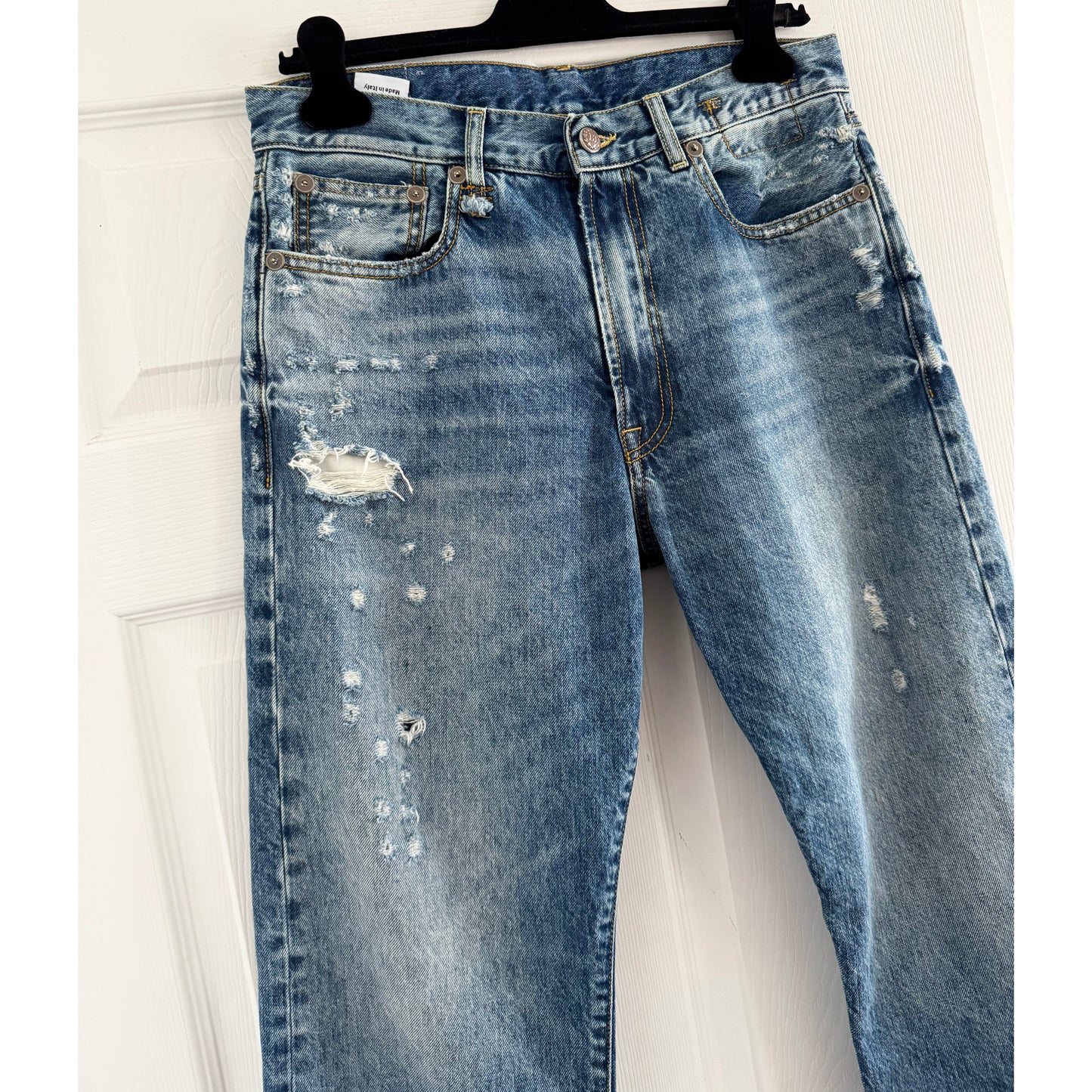 R13 Boyfriend Jean in Bain Blue, size 26 (fits like 27)