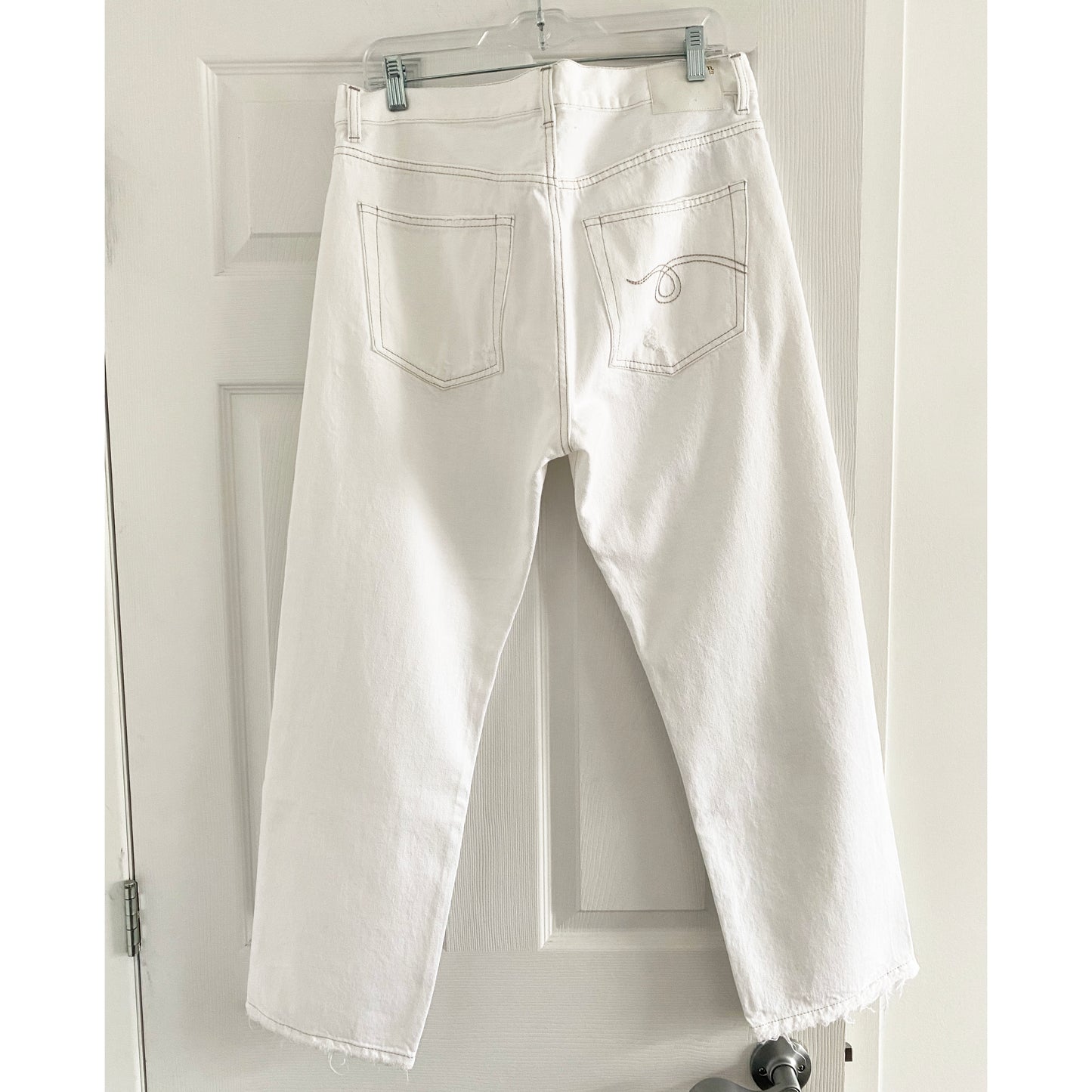 R13 Boyfriend Jean in "Holden White", size 28 (fits 29/30)