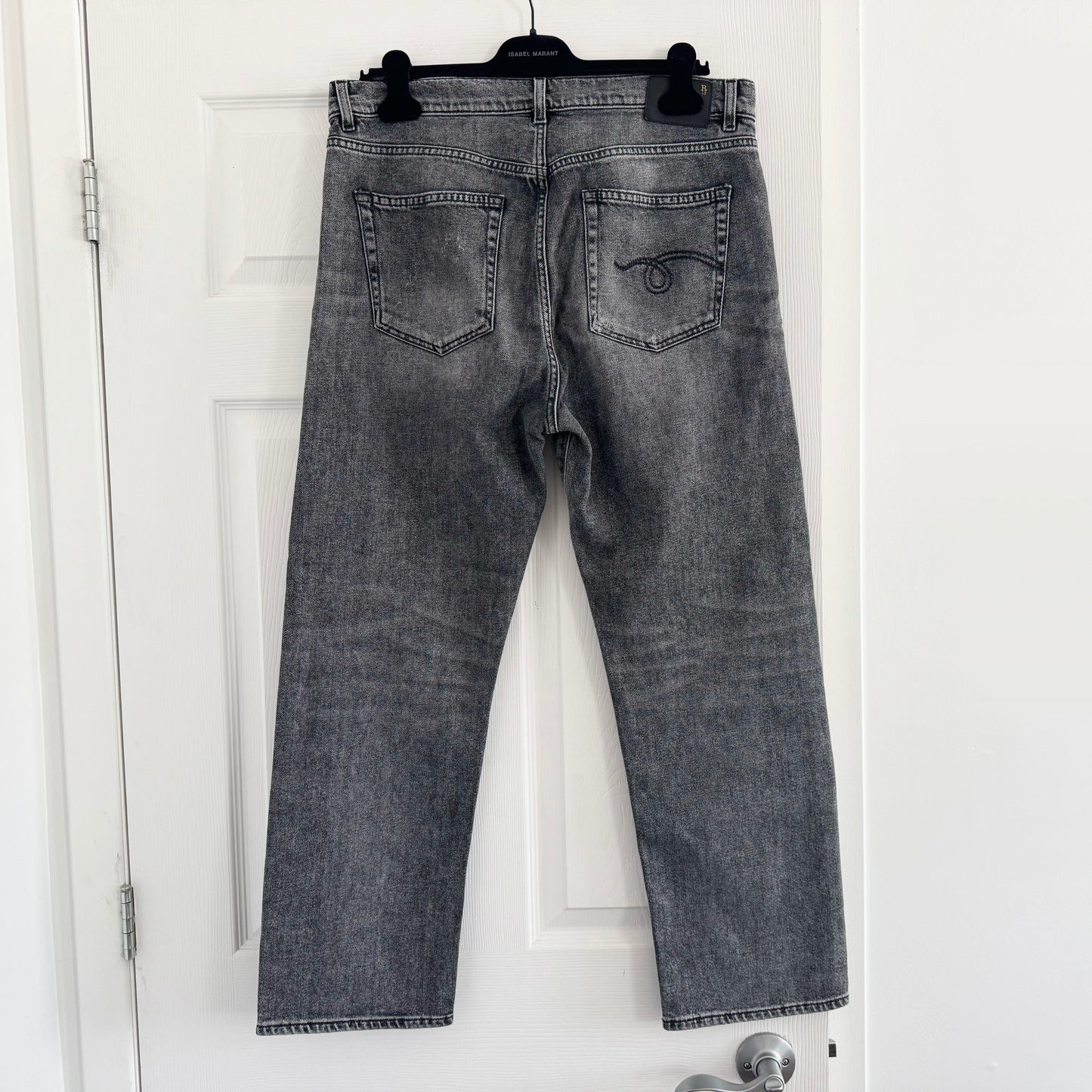 R13 Boyfriend Jean in "Vintage Grey", size 30 (fits a comfy 31)
