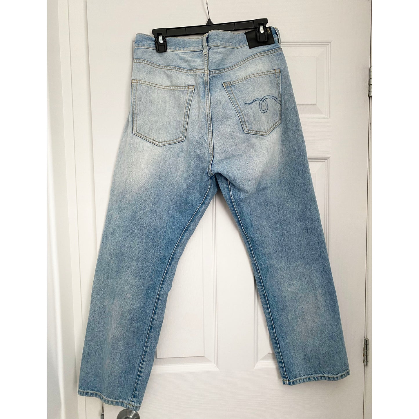 R13 Crossover Jeans in Stevie Blue, size 28 (fits 29)