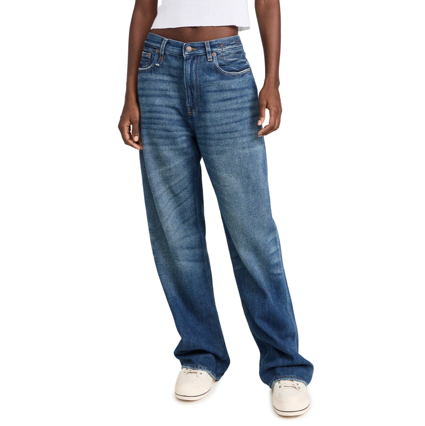 R13 "D'Arcy" Jean in Koze Vintage Indigo, size 24 (Fits loose)