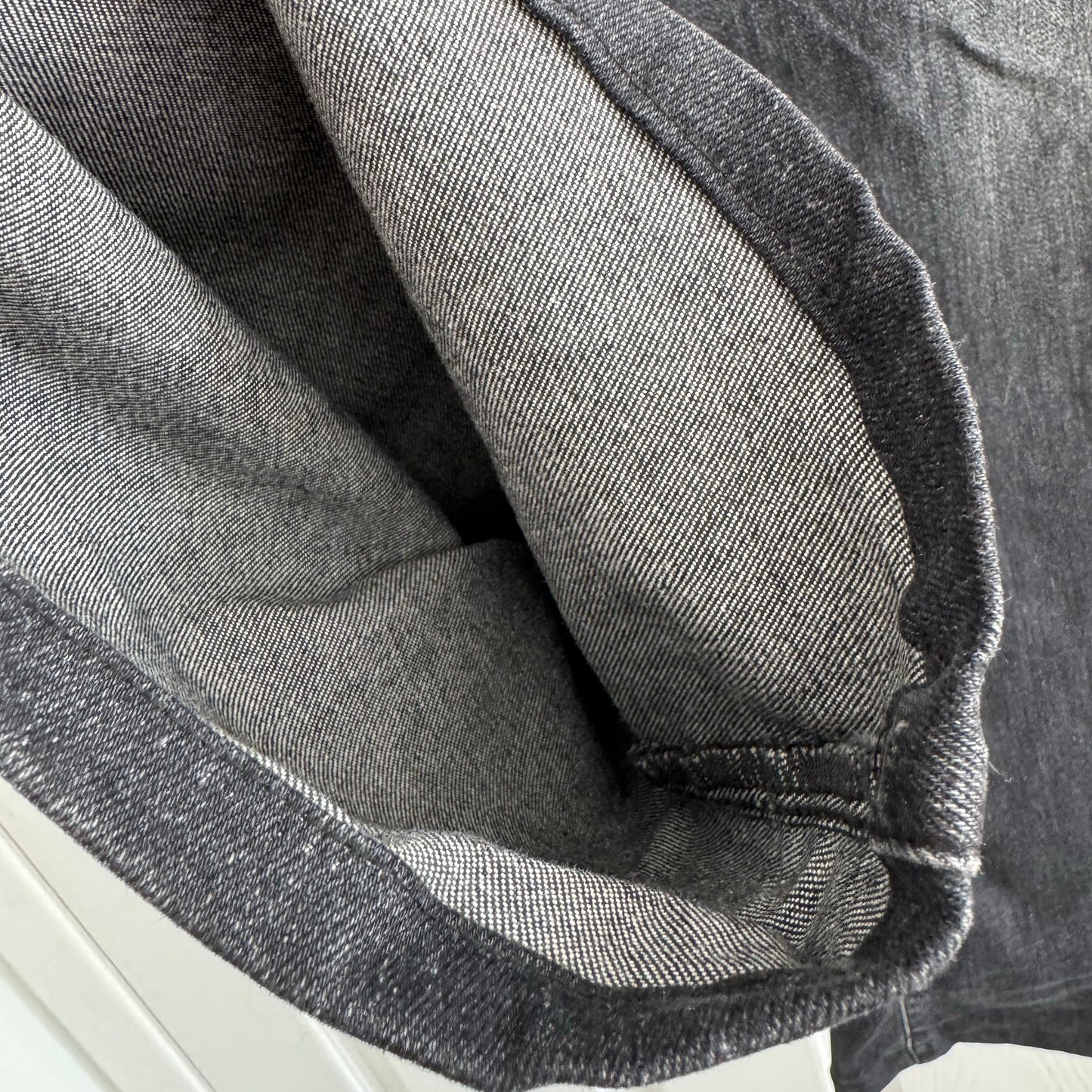 R13 Jane Jean in "Dirty Black", size 28