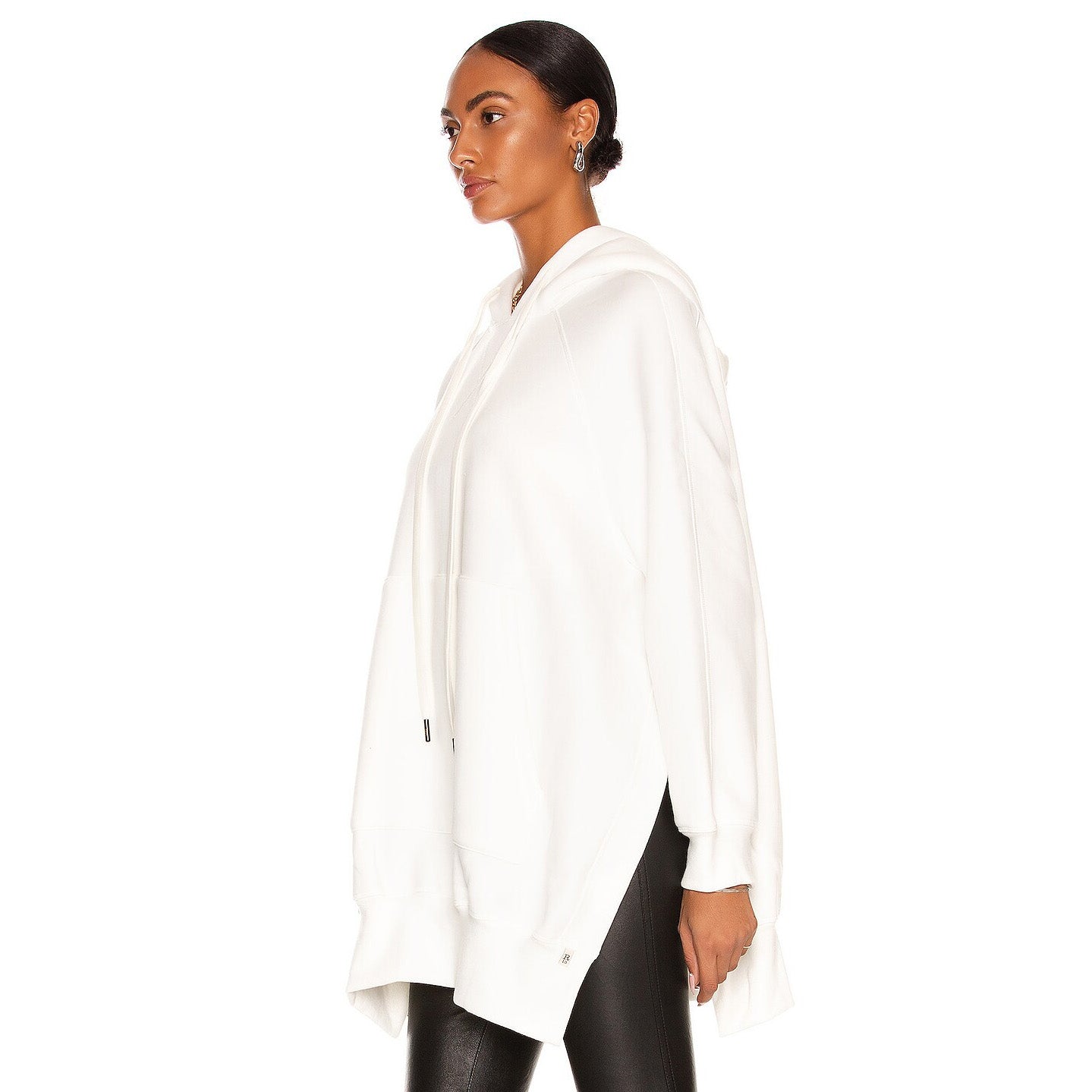 R13 Oversize Cape Hoodie in White, size XS/S (fits S/M)