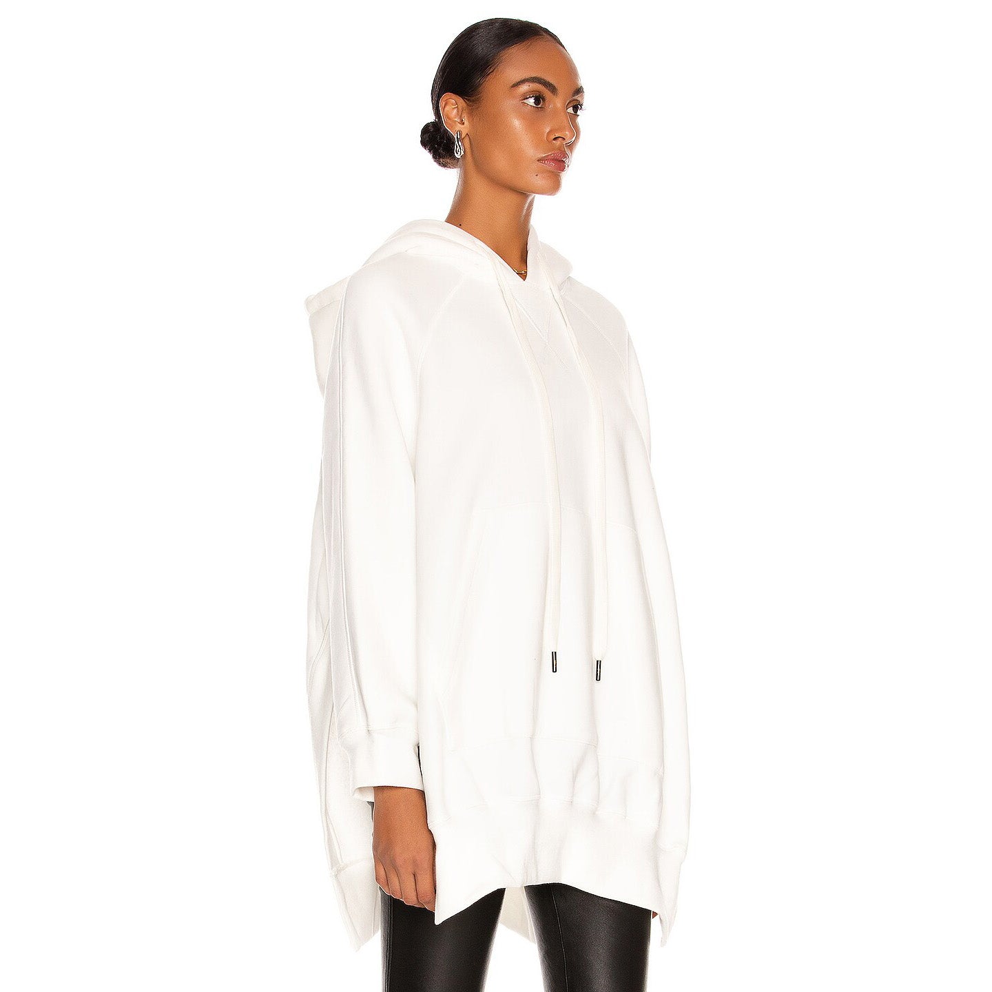 R13 Oversize Cape Hoodie in White, size XS/S (fits S/M)