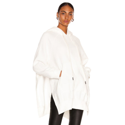R13 Oversize Cape Hoodie in White, size XS/S (fits S/M)