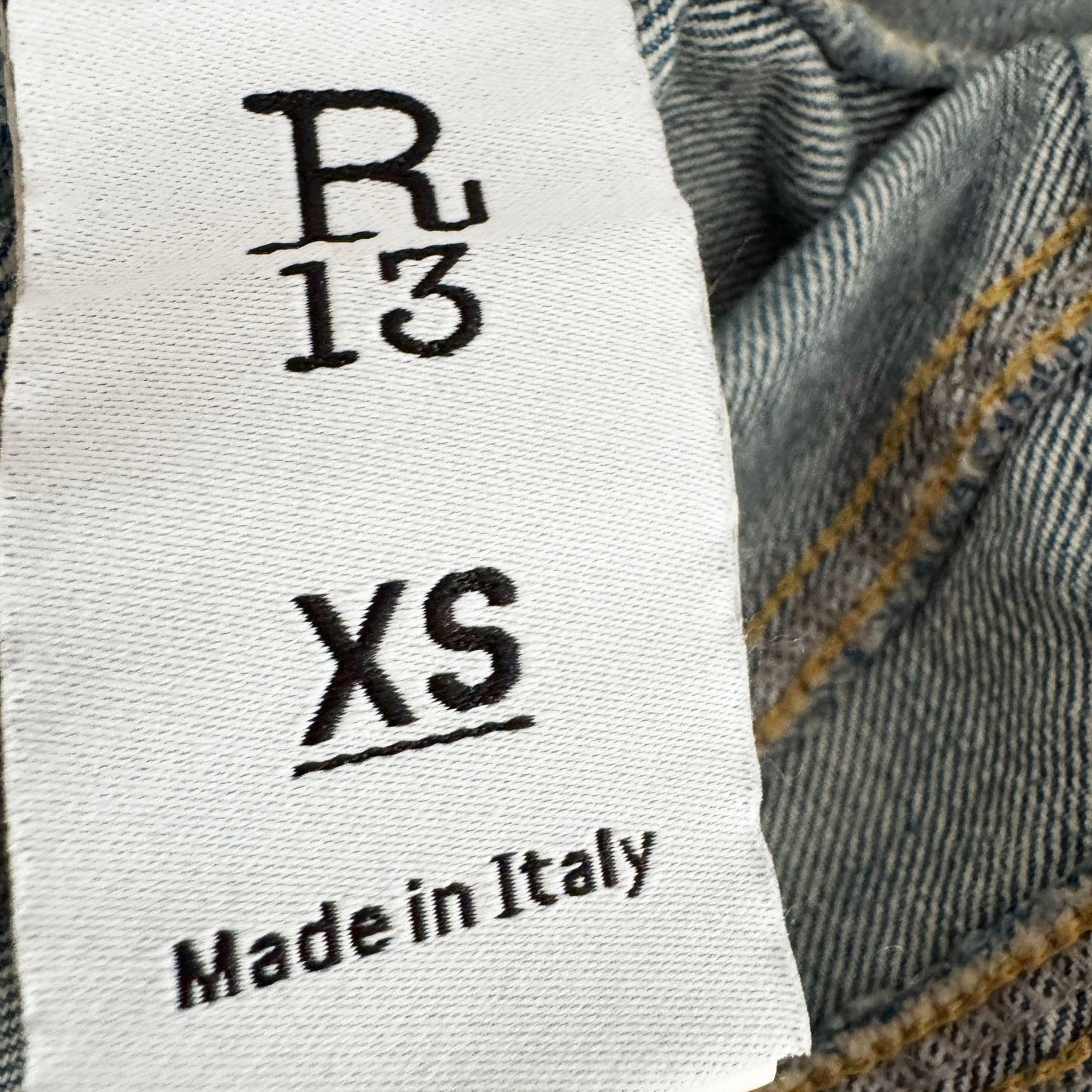 R13 Wrap Around Trucker Jacket in "Merrin Blue", size XS
