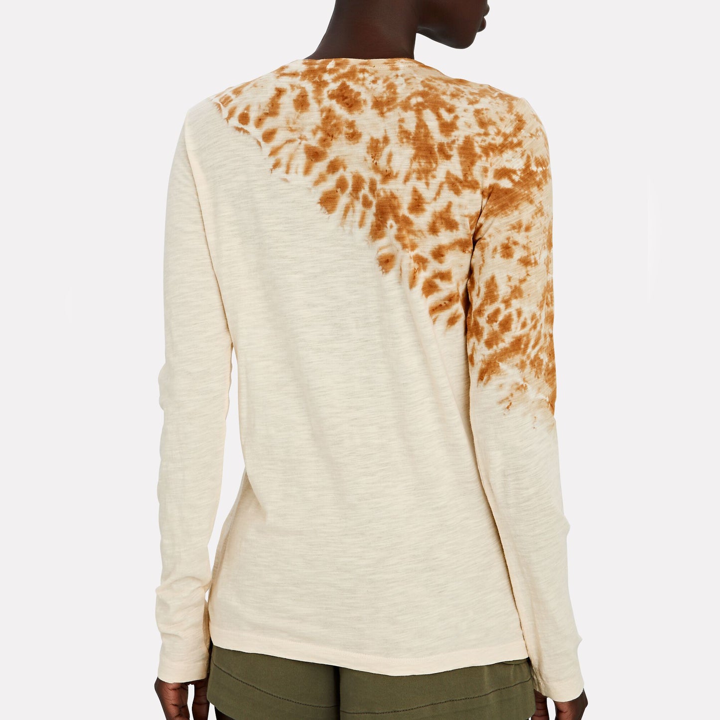 Proenza Schouler Long Sleeve Tie Dye T-Shirt, size XS