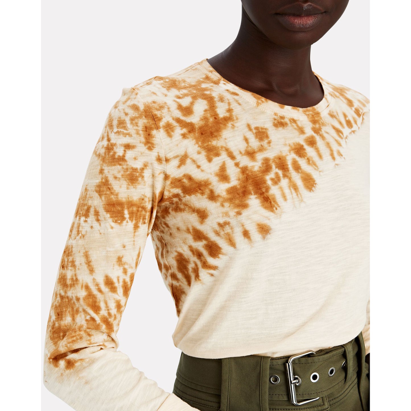 Proenza Schouler Long Sleeve Tie Dye T-Shirt, size XS