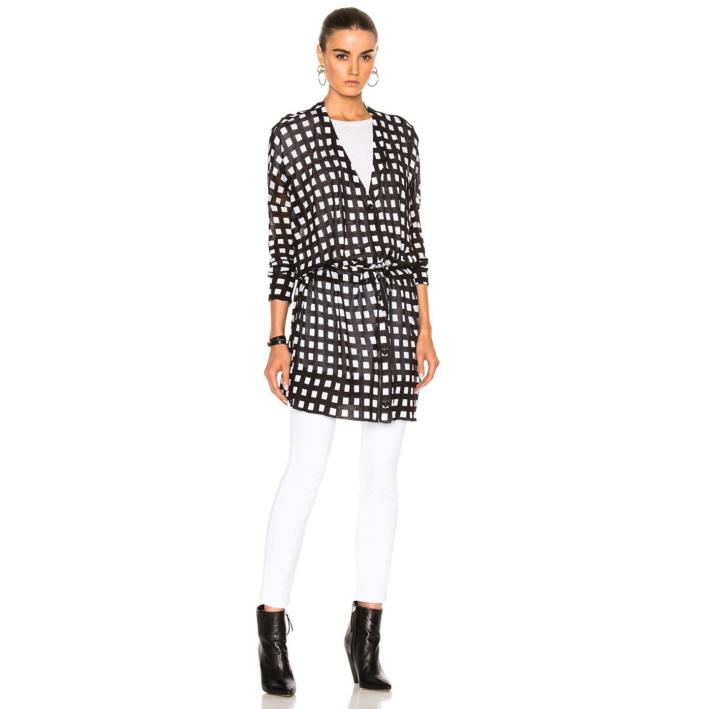 Rag&Bone Black and White Checked Cardigan, size XS