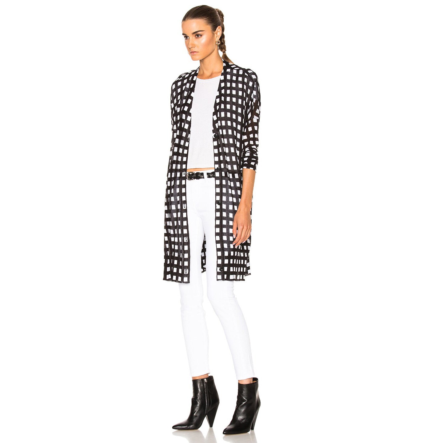 Rag&Bone Black and White Checked Cardigan, size XS