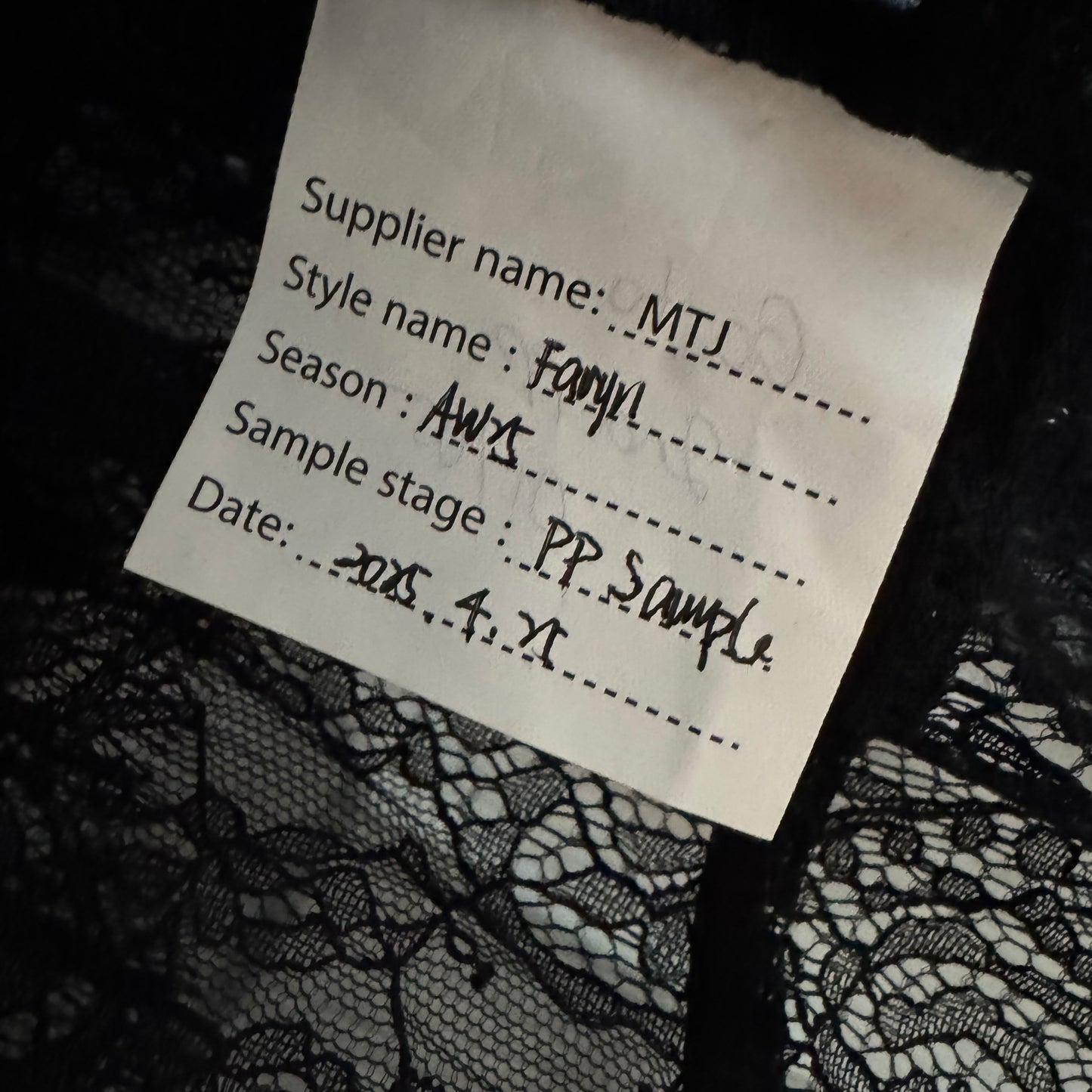 RIXO "Faryn" Lace Top in Black, Size Small