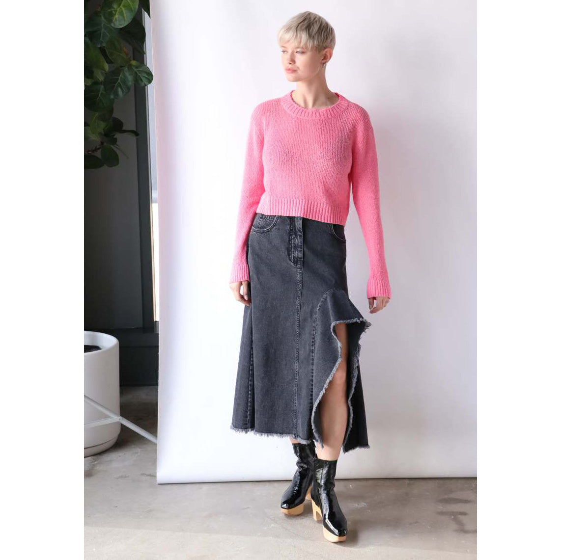 Rachel Comey Denim Skirt in Black, size 6 (fits 4/6)