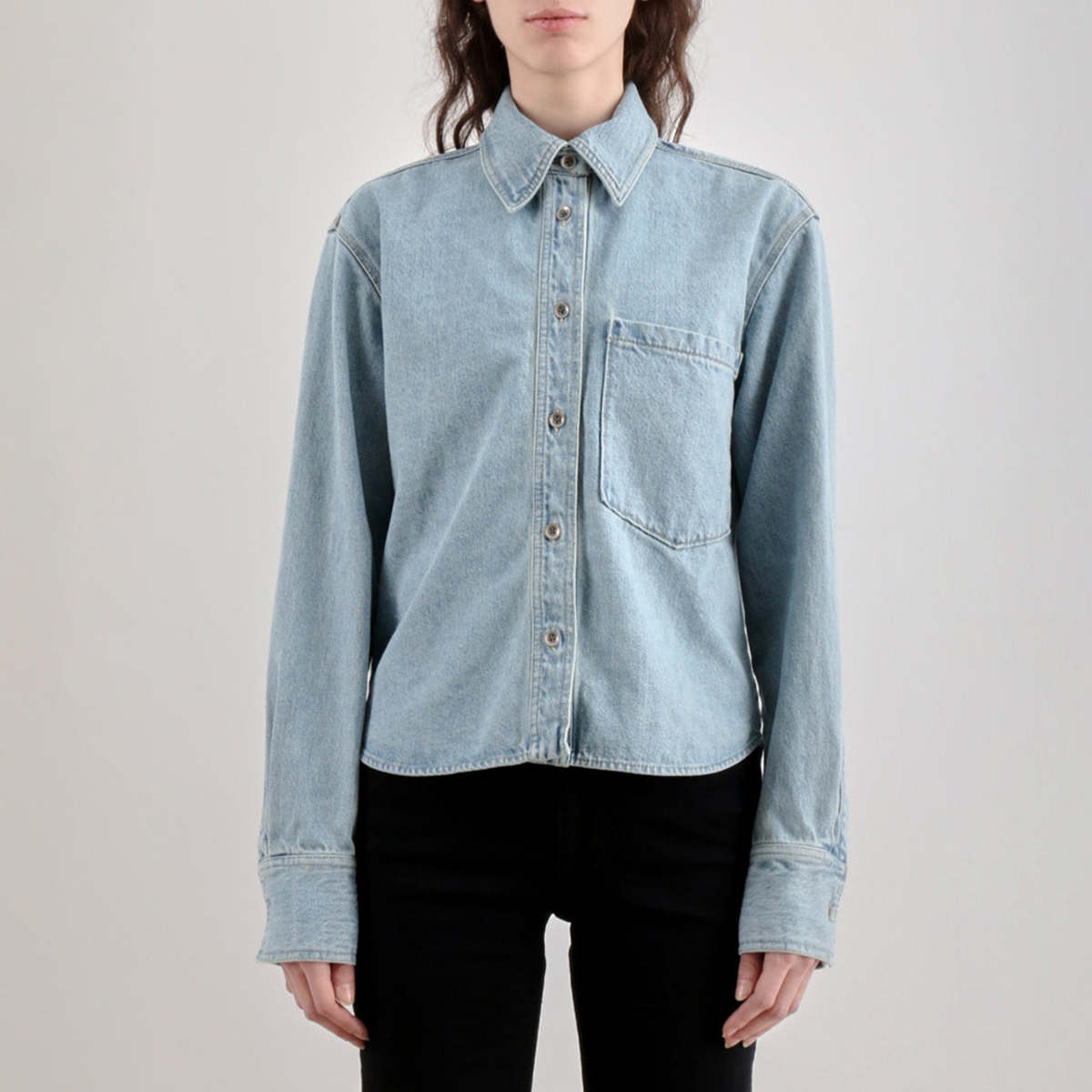Rachel Comey "Riera" Denim Shirt in "Celeste", size 4