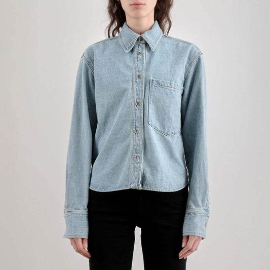 Rachel Comey "Riera" Denim Shirt in "Celeste", size 4