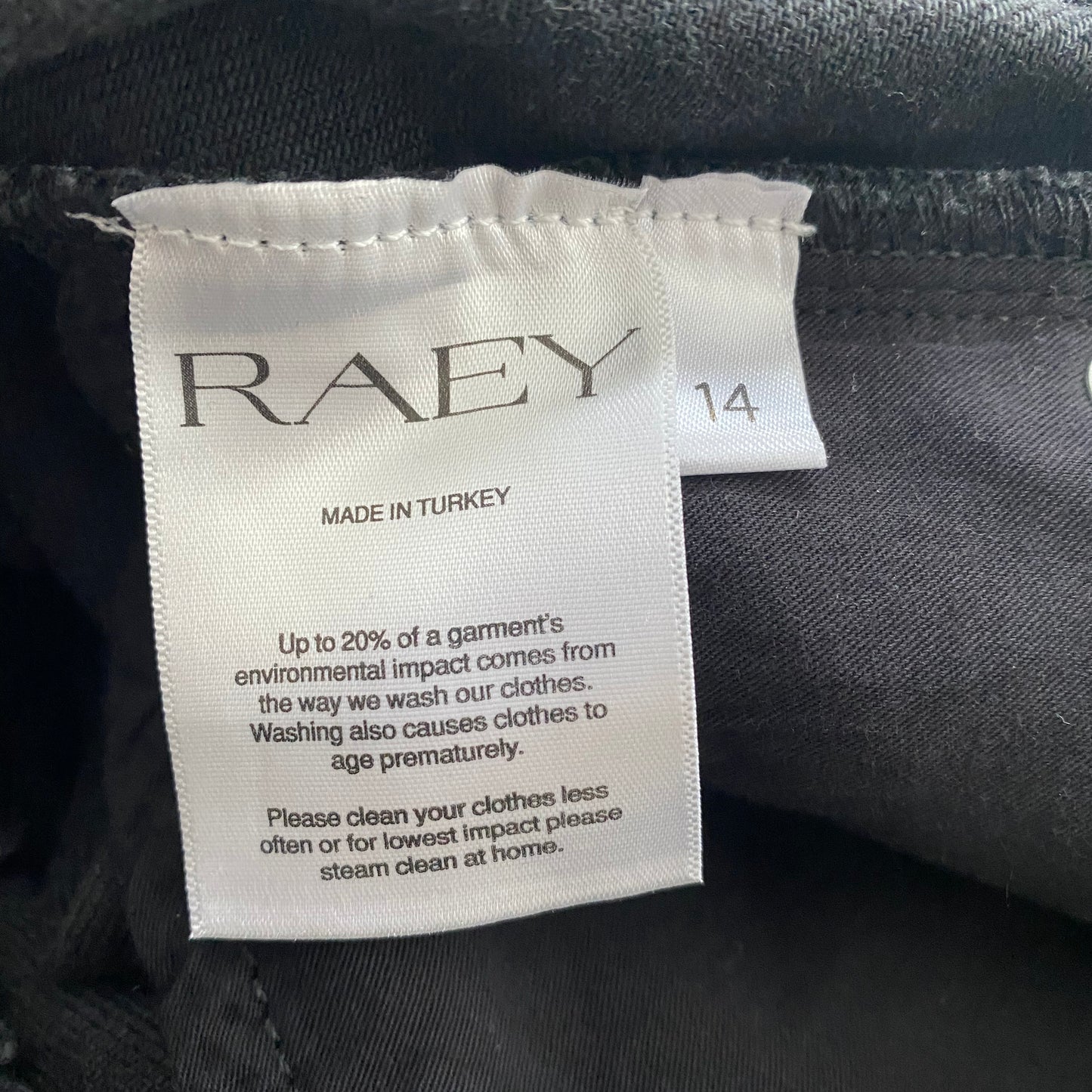 Raey Black Denim Skirt, size 10US (14Uk)