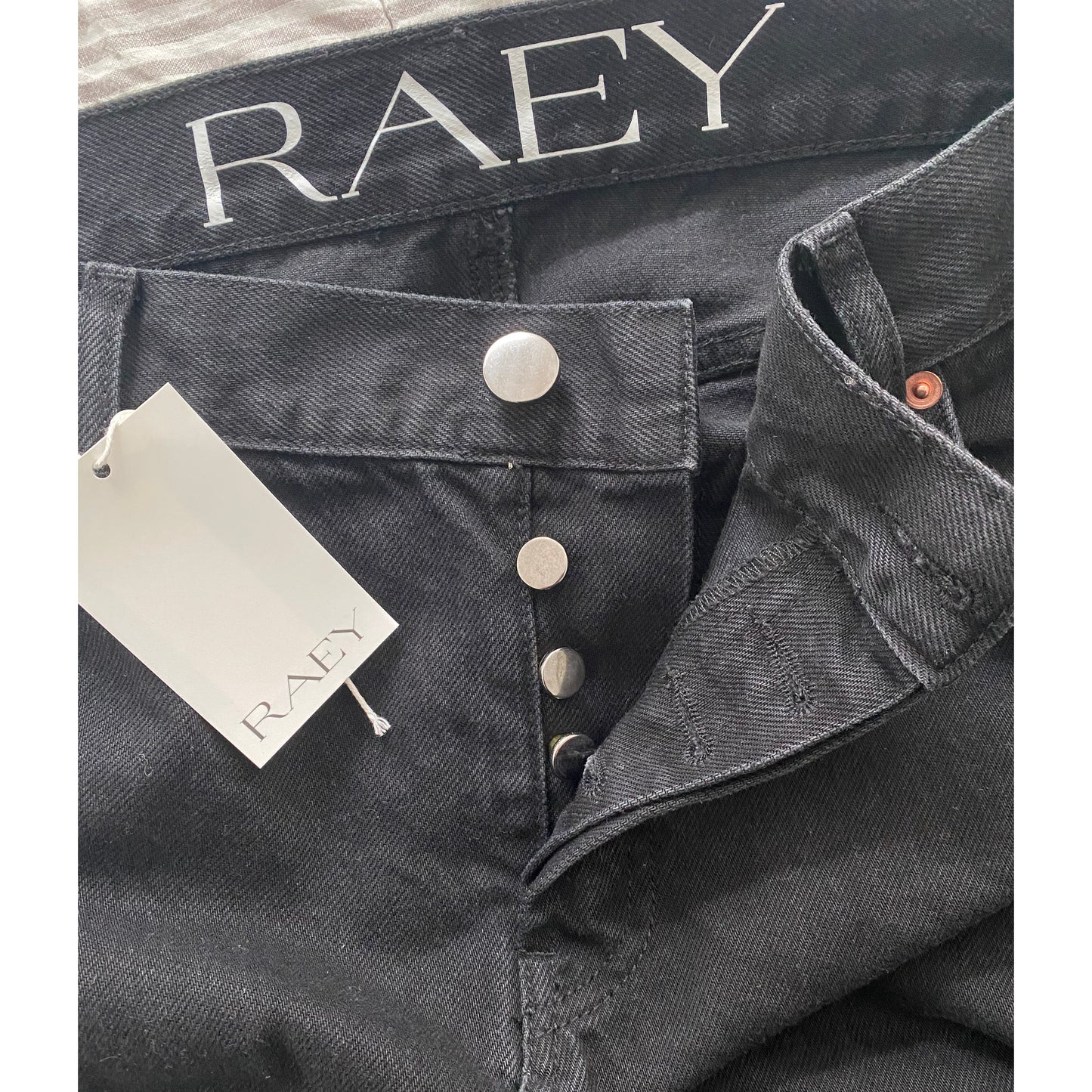 Raey Black Denim Skirt, size 10US (14Uk)