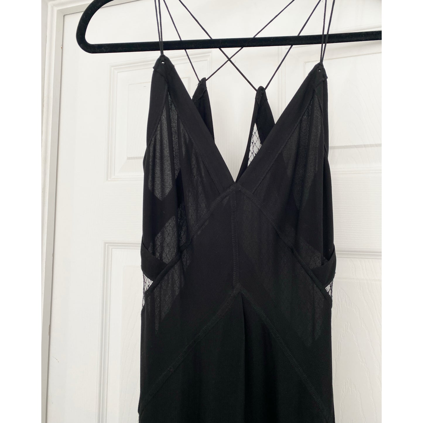 Rag&Bone Black "Anais" Camisole Dress with Open Back, size XS