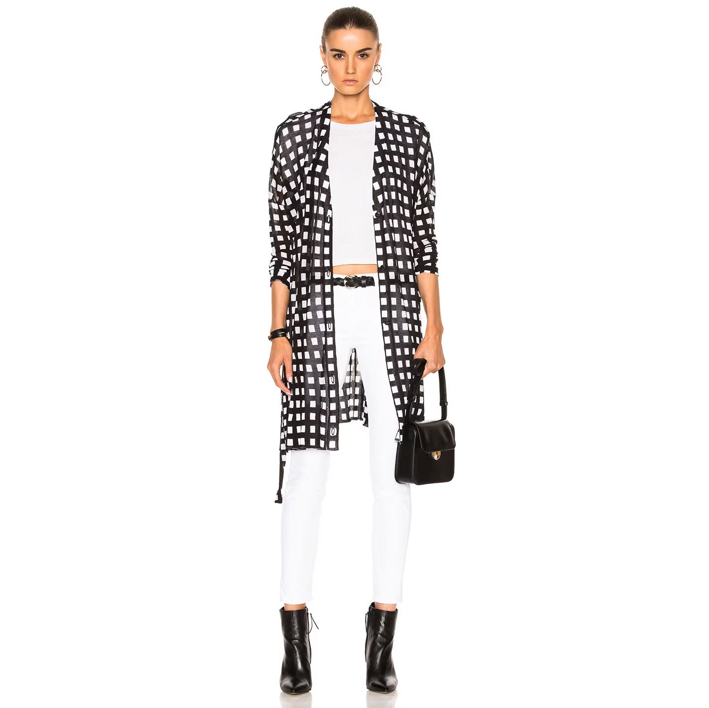 Rag&Bone Black and White Checked Cardigan, size XS