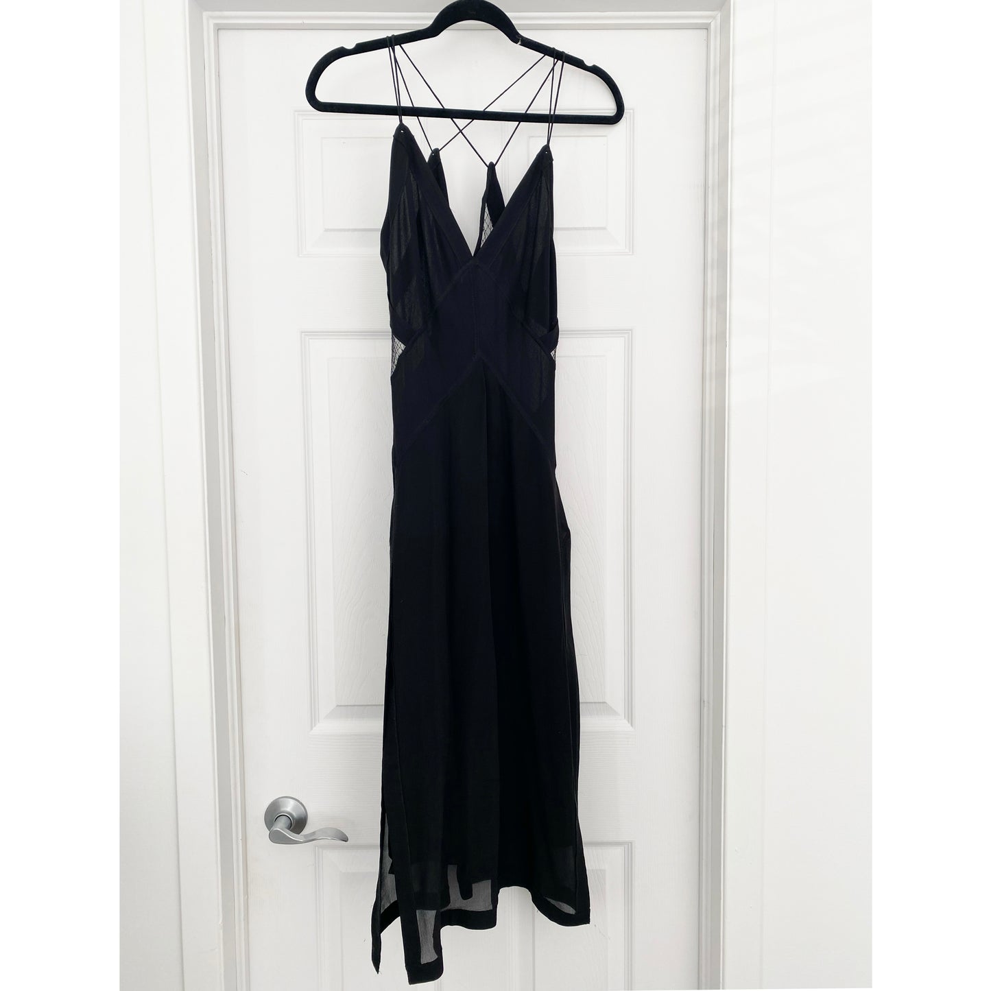 Rag&Bone Black "Anais" Camisole Dress with Open Back, size XS