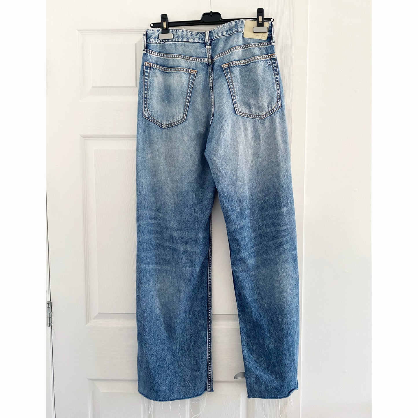 Rag&Bone "Logan" Wide Leg Featherweight Jeans, size 27