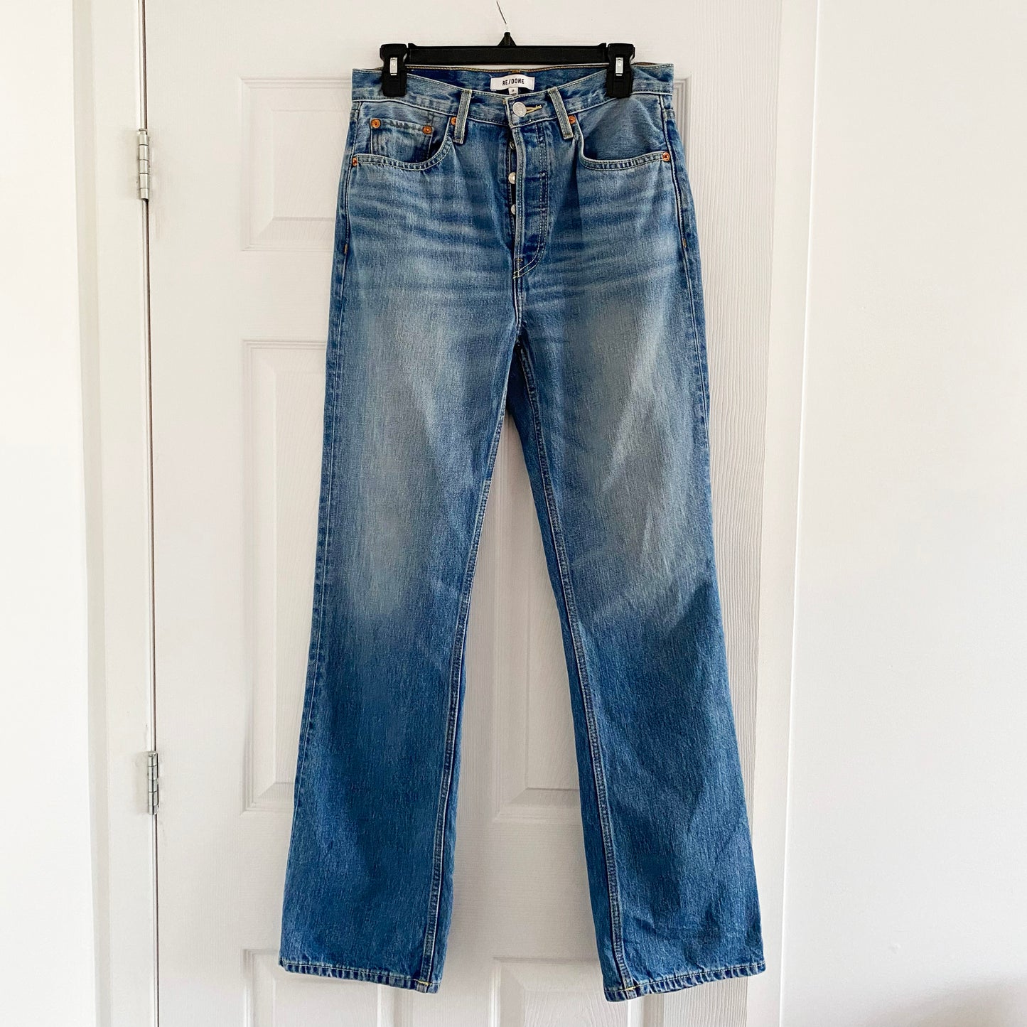 Jean bootcut Re/Done des années 70 en « Crystal Blue », taille 27