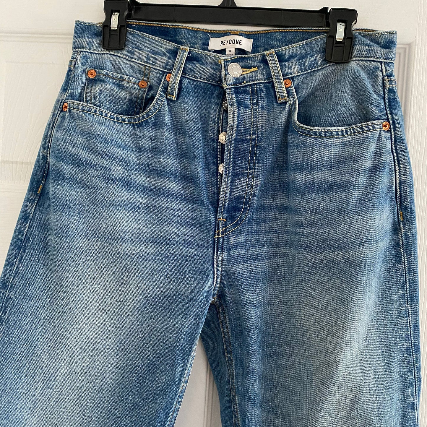 Jean bootcut Re/Done des années 70 en « Crystal Blue », taille 27