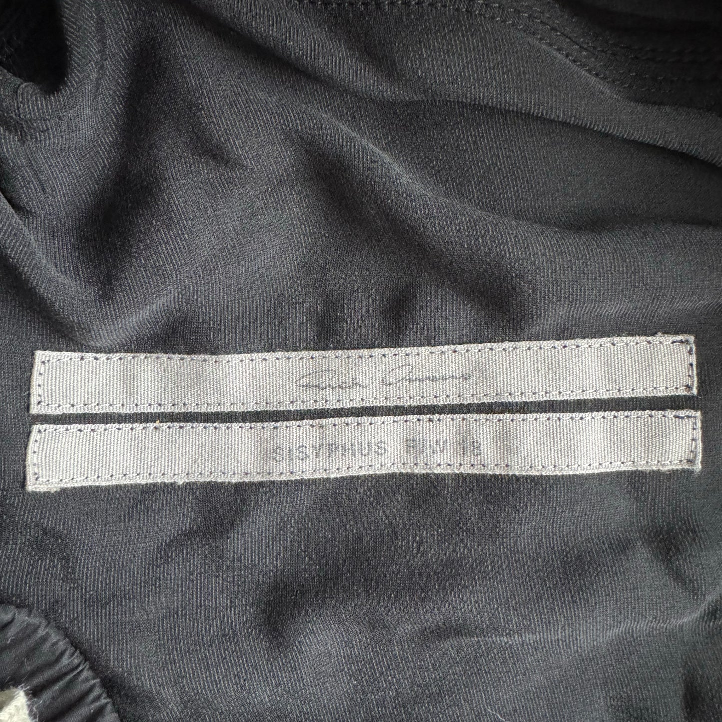 Rick Owens Drop Crotch Velvet Pants in Black, size 8 (fits size 4/6)