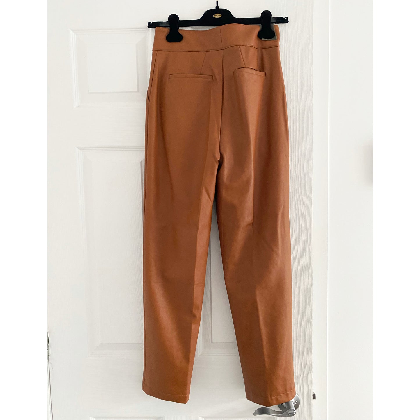 Ronny Kobo "Rosa" Faux Leather Pant in Cognac, Size Small (fits XS/S)