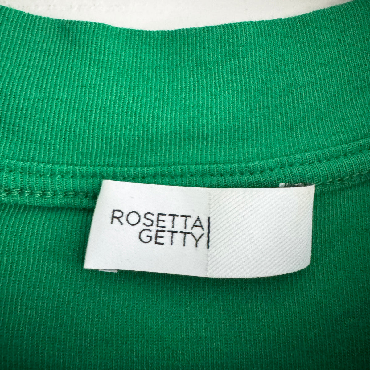 Rosetta Getty Tee Shirt in Emerald Green, size XL (fits size Small?)