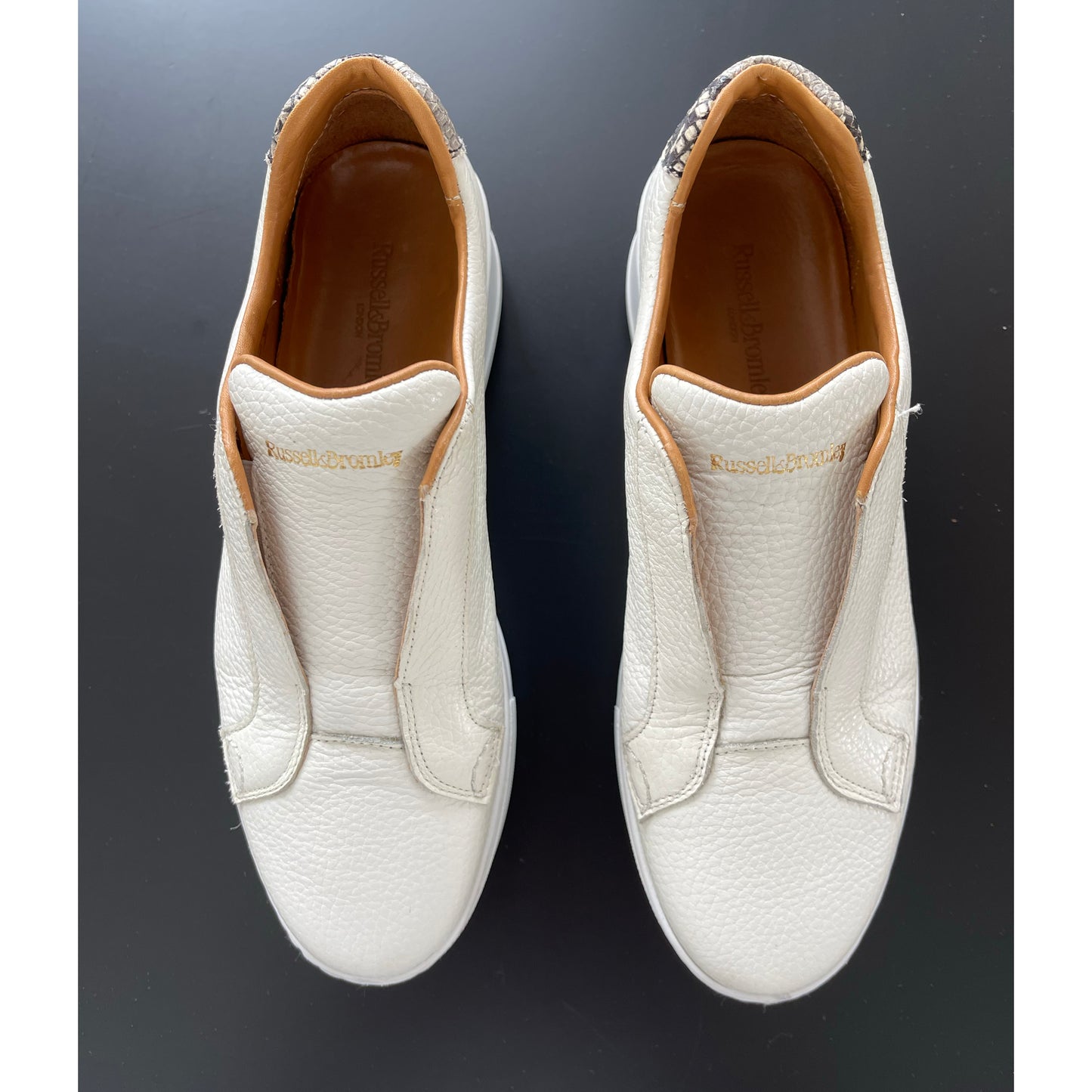 Russel & Bromley "Park" Platform Sneakers in Ivory, size 41 (fits like size 10/10.5)