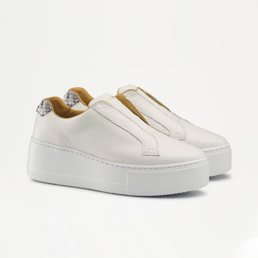 Russel & Bromley "Park" Platform Sneakers in Ivory, size 41 (fits like size 10/10.5)