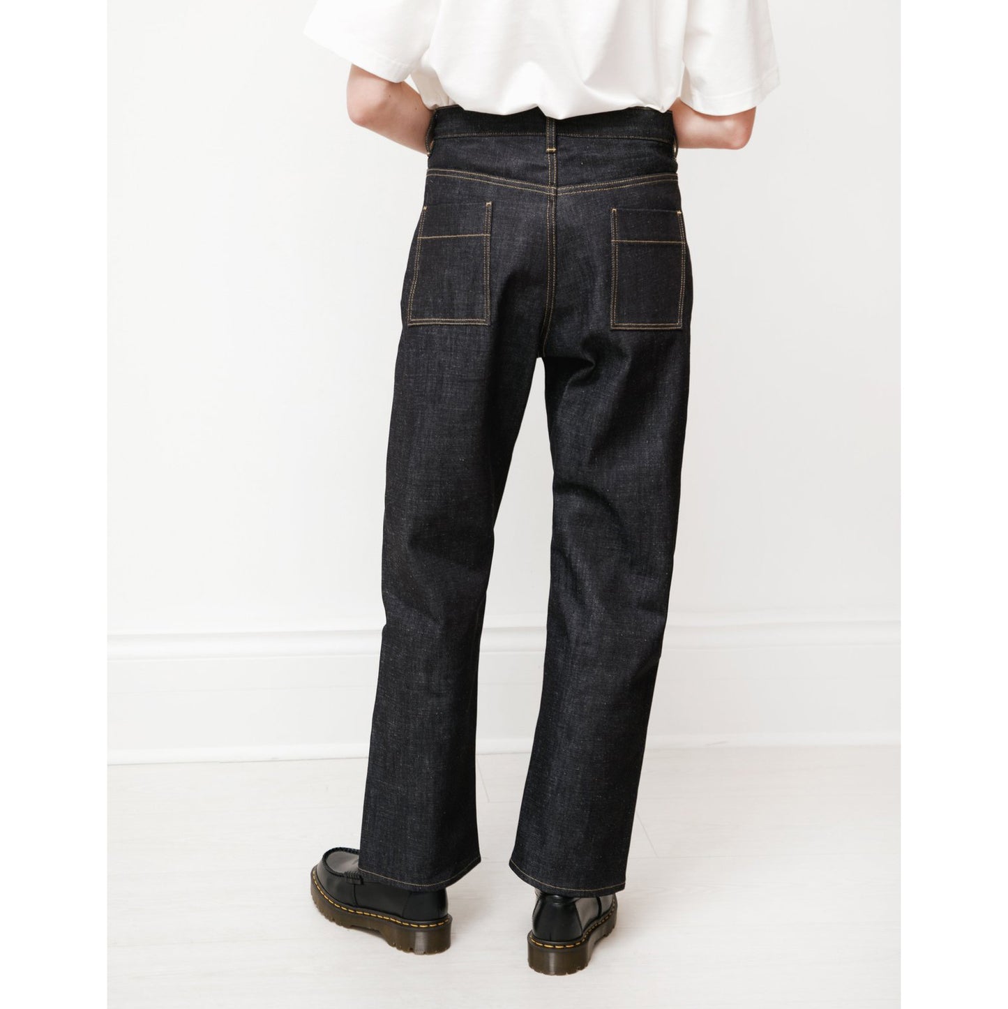 Studio Nicholson "Ruthe SNW" Jeans in Dark Indigo Selvedge, size "1" (size small)