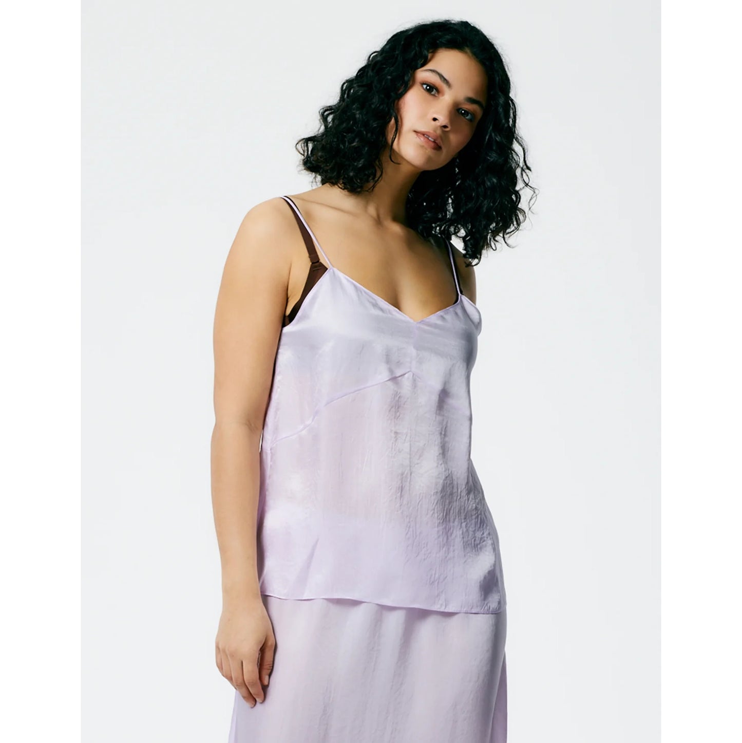 Tibi Cami Slip in Lilac, size 14