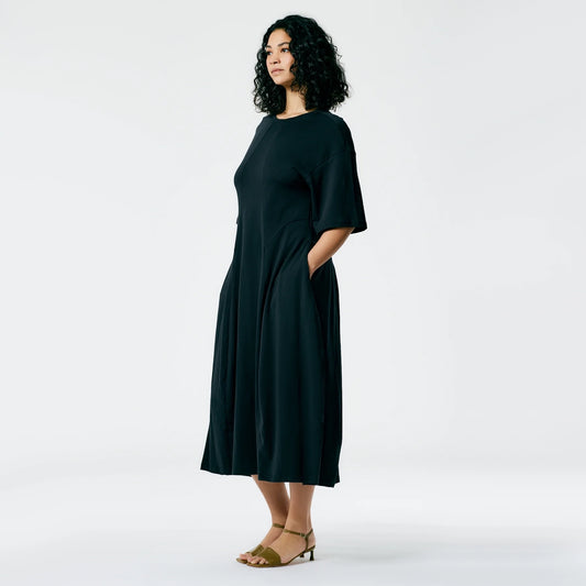 Tibi T-Shirt Dress in Black, size Medium (fits M/L)