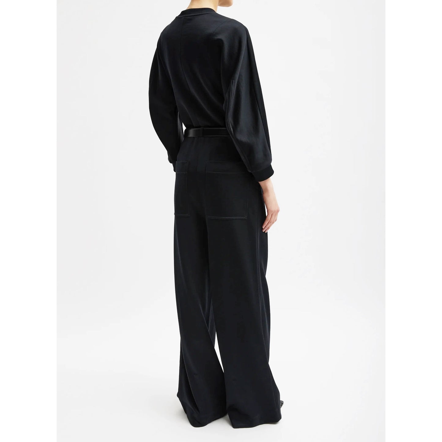 Tibi "Cecil" Sweatpant in Black, size XL