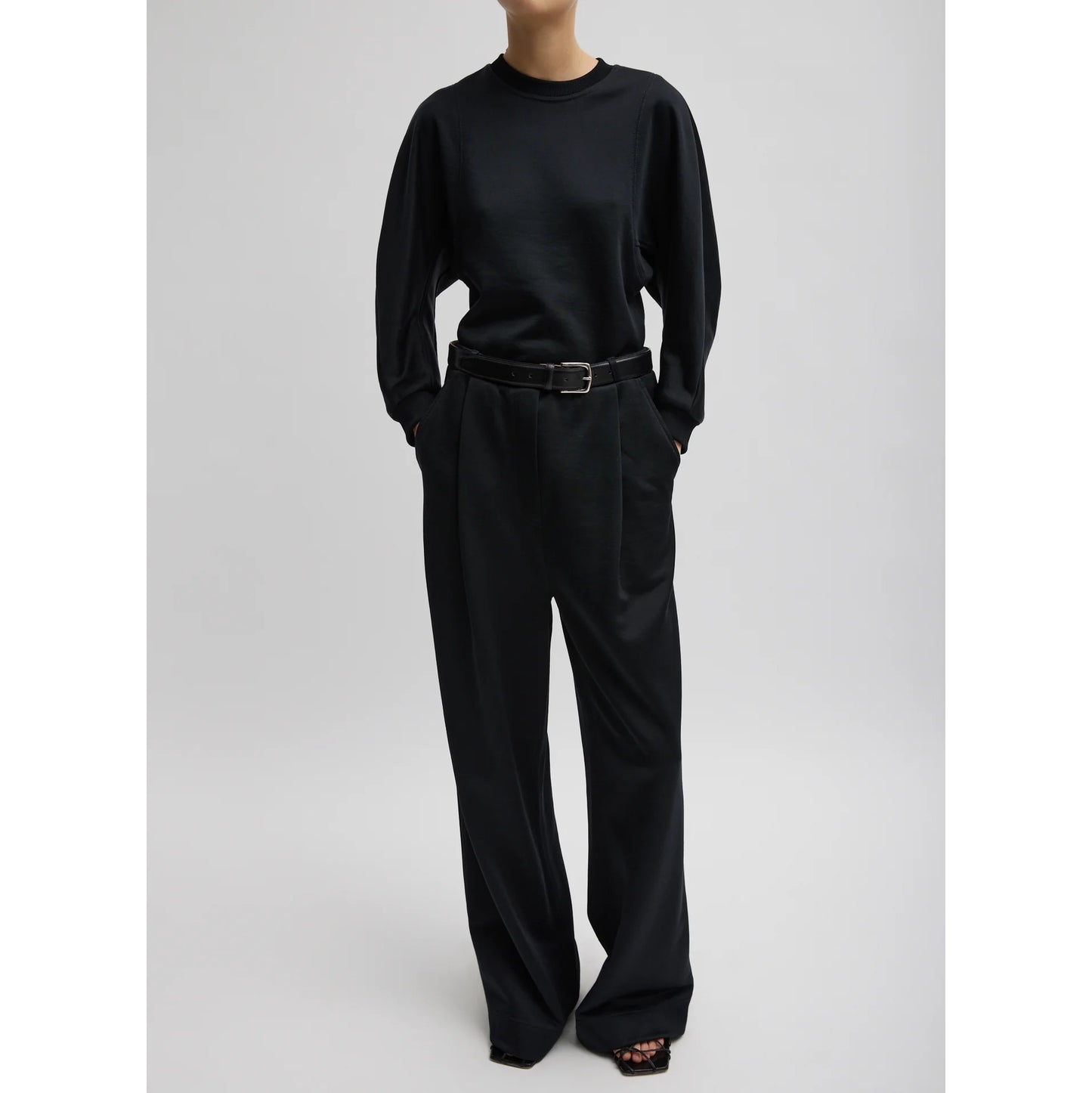 Tibi "Cecil" Sweatpant in Black, size XL