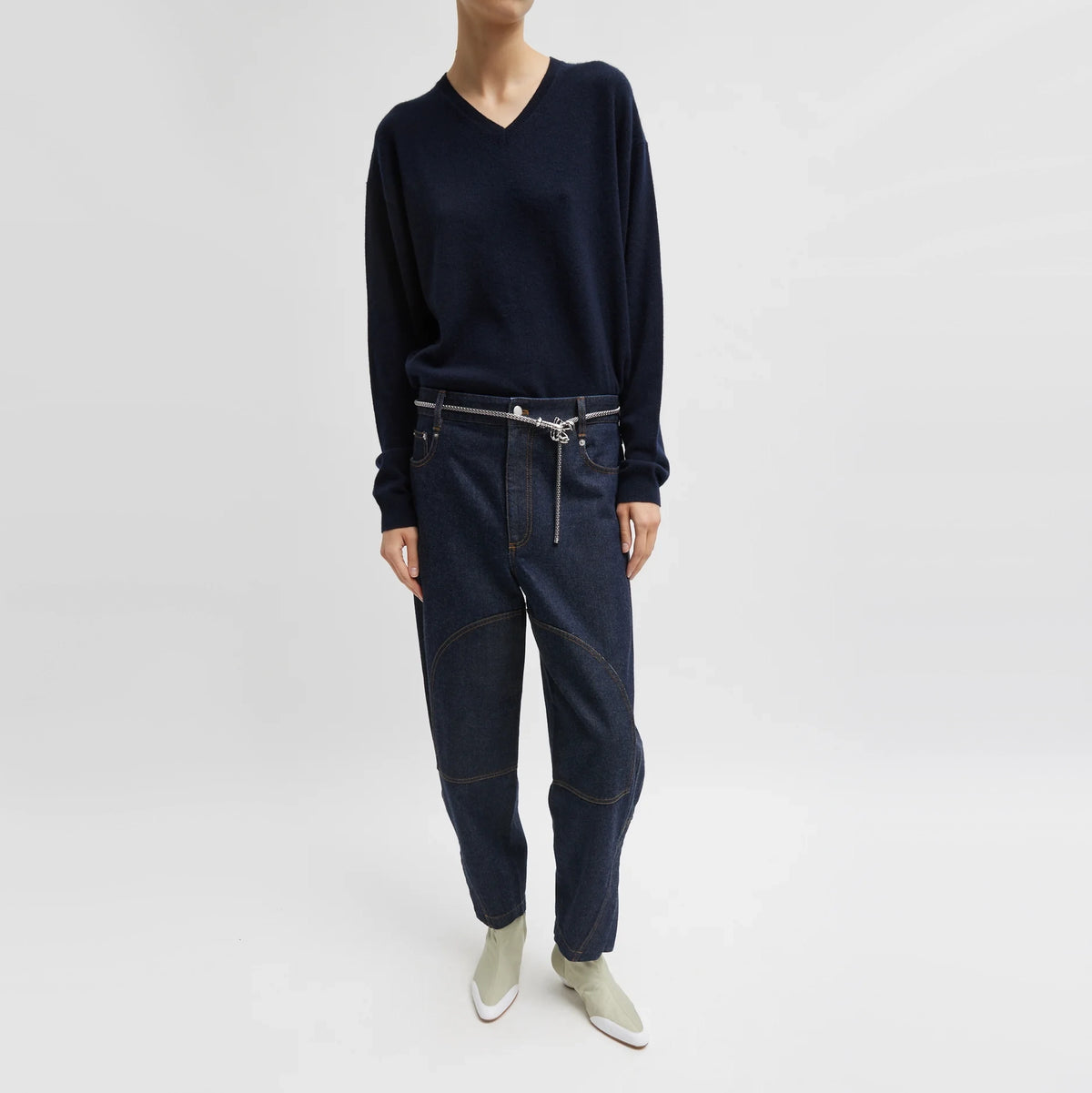 Tibi "Earl" Jean in Dark Indigo (Shorter Version), size 30