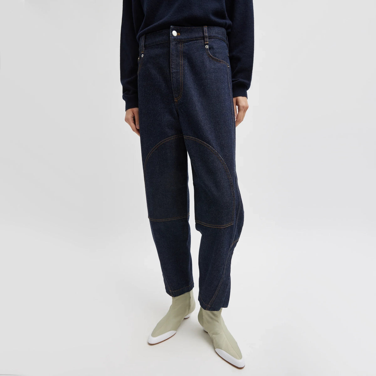 Tibi "Earl" Jean in Dark Indigo (Shorter Version), size 30
