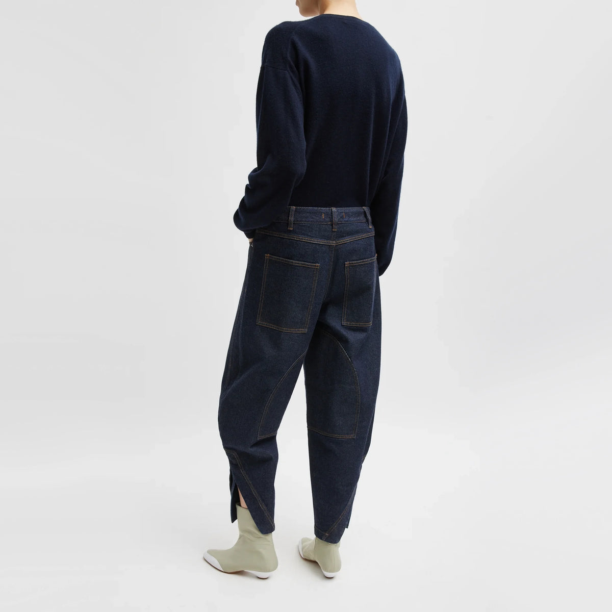 Tibi "Earl" Jean in Dark Indigo (Shorter Version), size 30