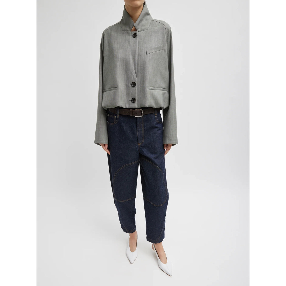 Tibi "Earl" Jean in Dark Indigo (Shorter Version), size 30