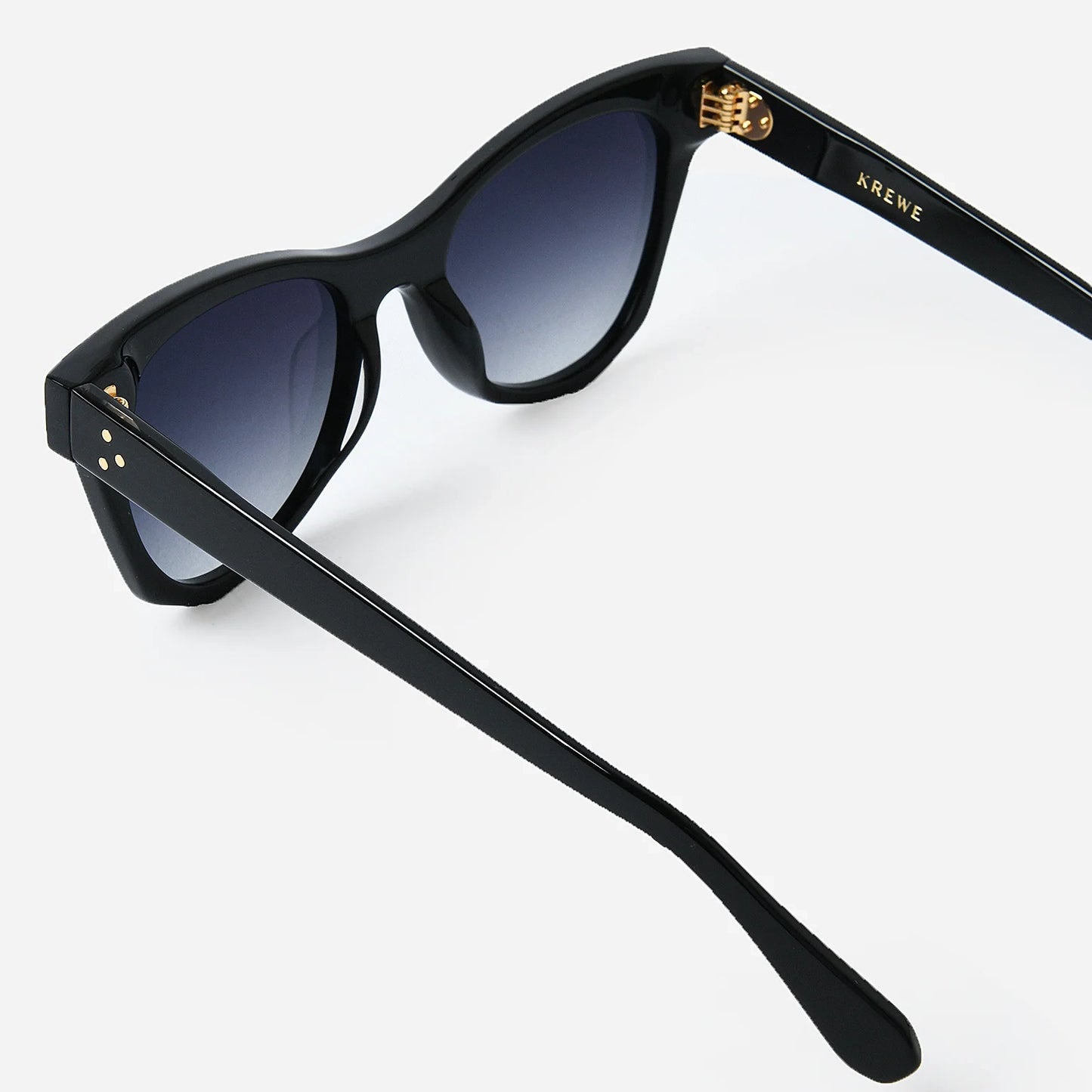 Krewe "Aubry Nylon" Sunglasses in Black