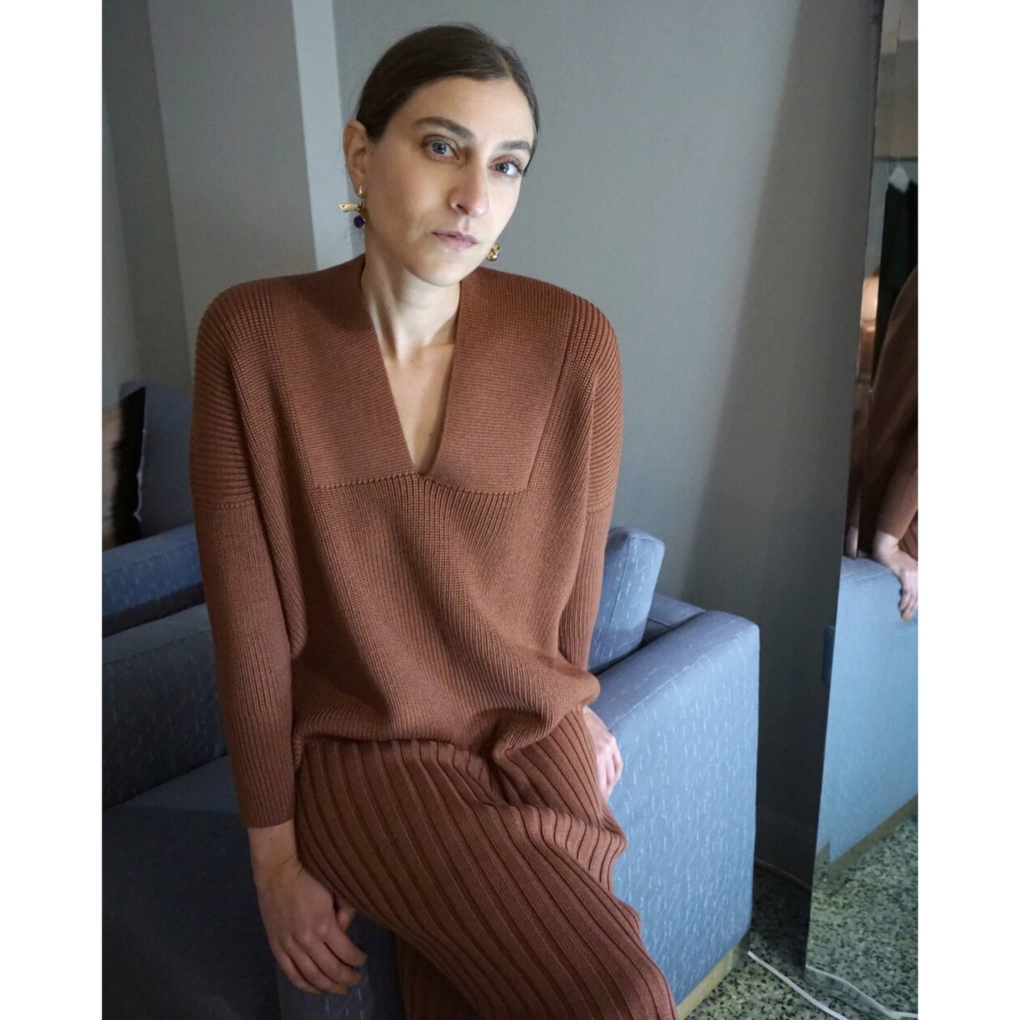 Sartoria Vico "Sailor" Dress in Rosewood, size Small