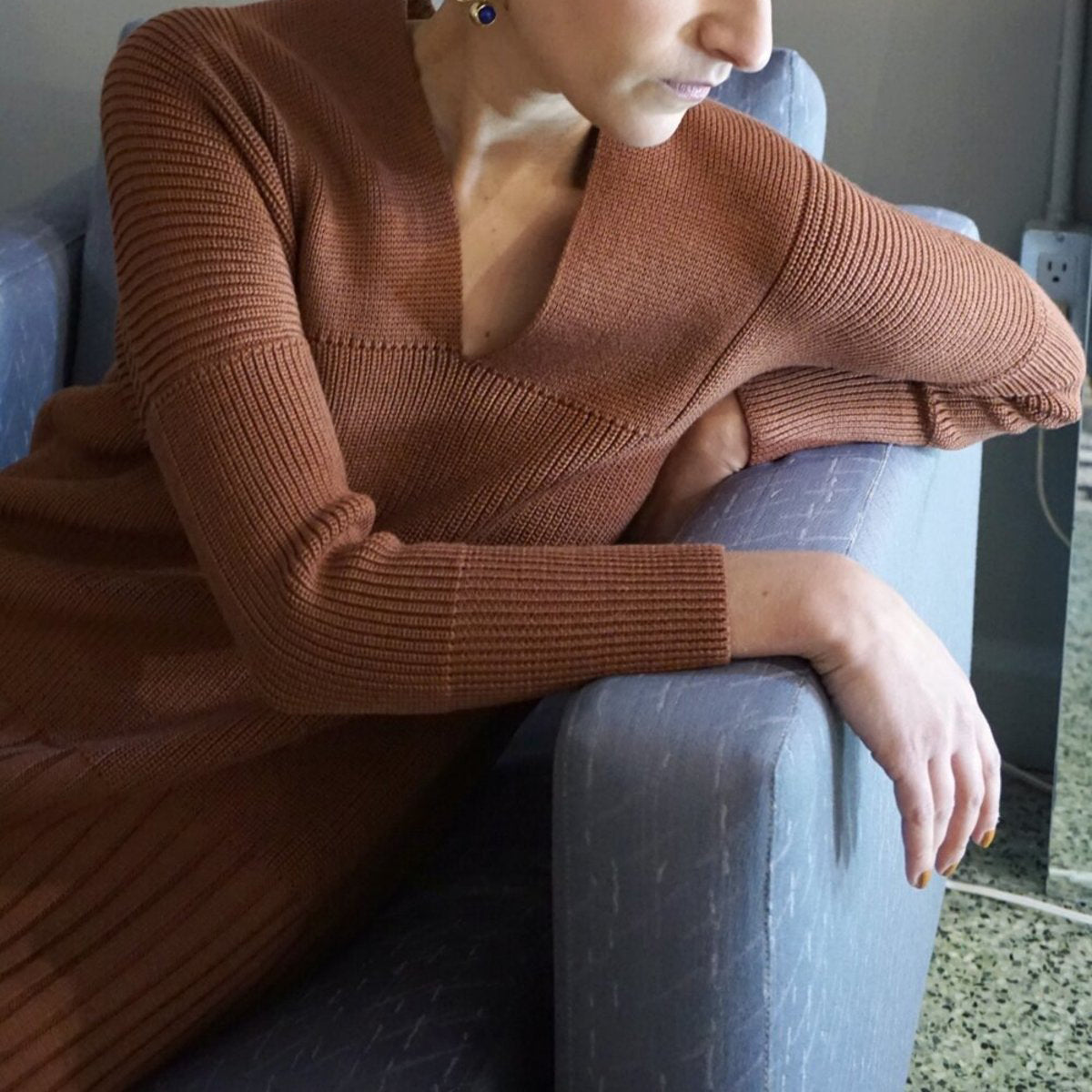 Sartoria Vico "Sailor" Dress in Rosewood, size Small