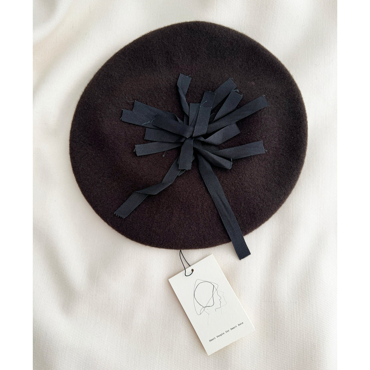 SCHA Wool Beret in Brown